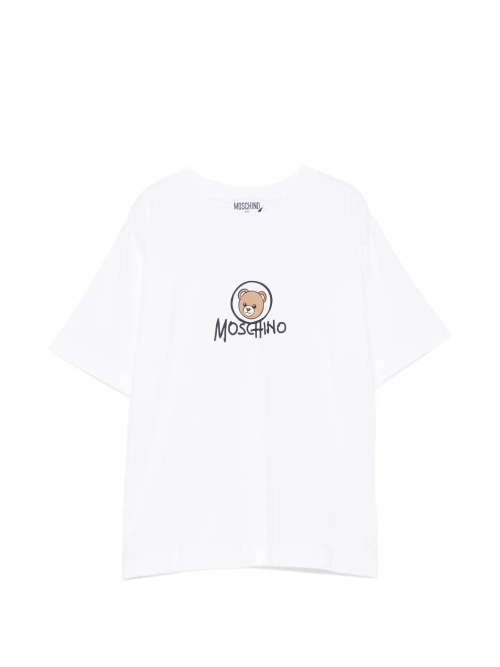 Moschino Kids logo-print T-shirt - Bianco