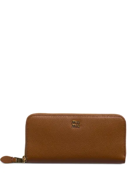Miu Miu Portemonnaie mit Logo-Applikation