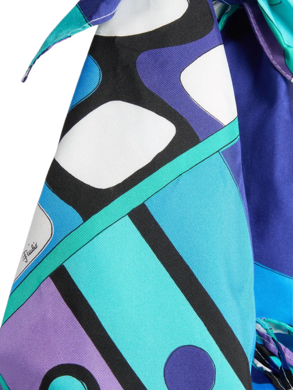 PUCCI Shopper met abstracte print Blauw
