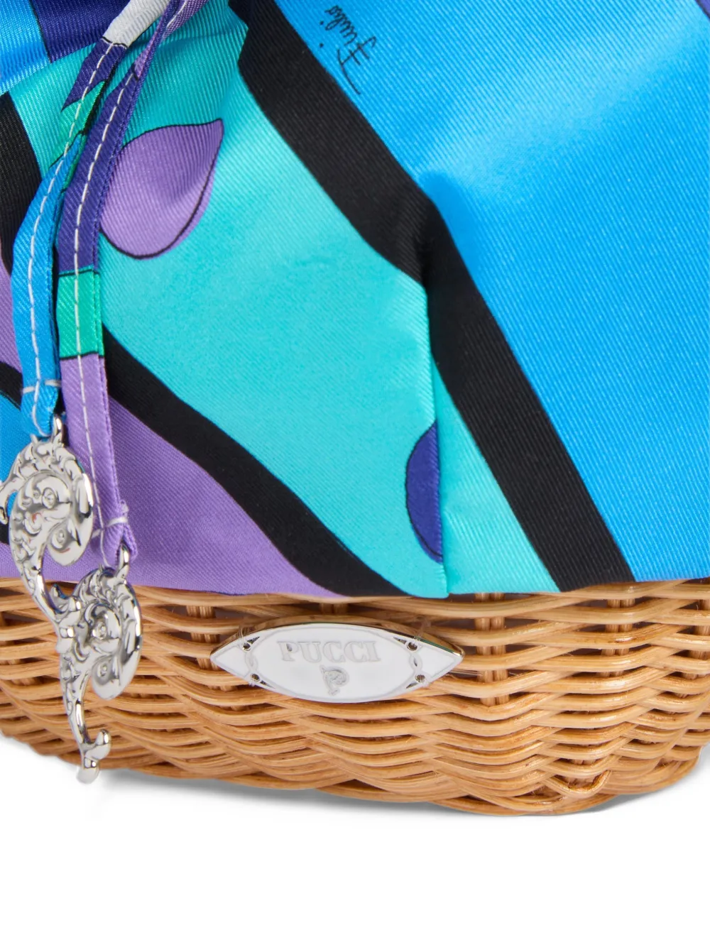 PUCCI Shopper met abstracte print Blauw