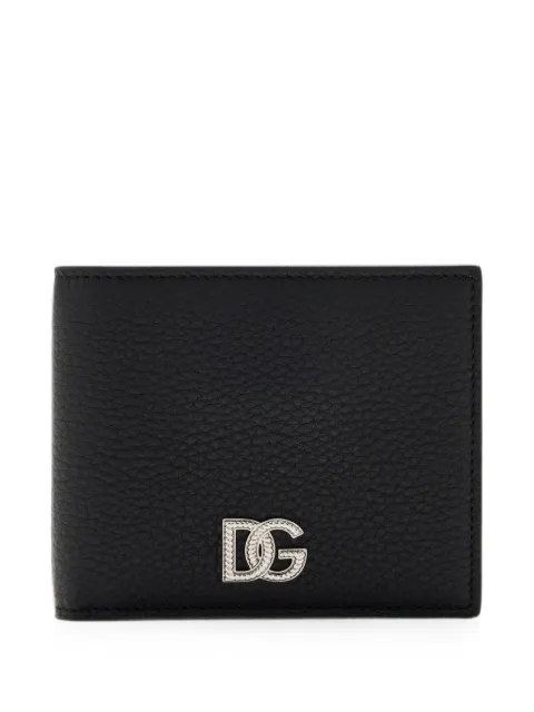 Dolce & Gabbana Carteira de couro com logo DG