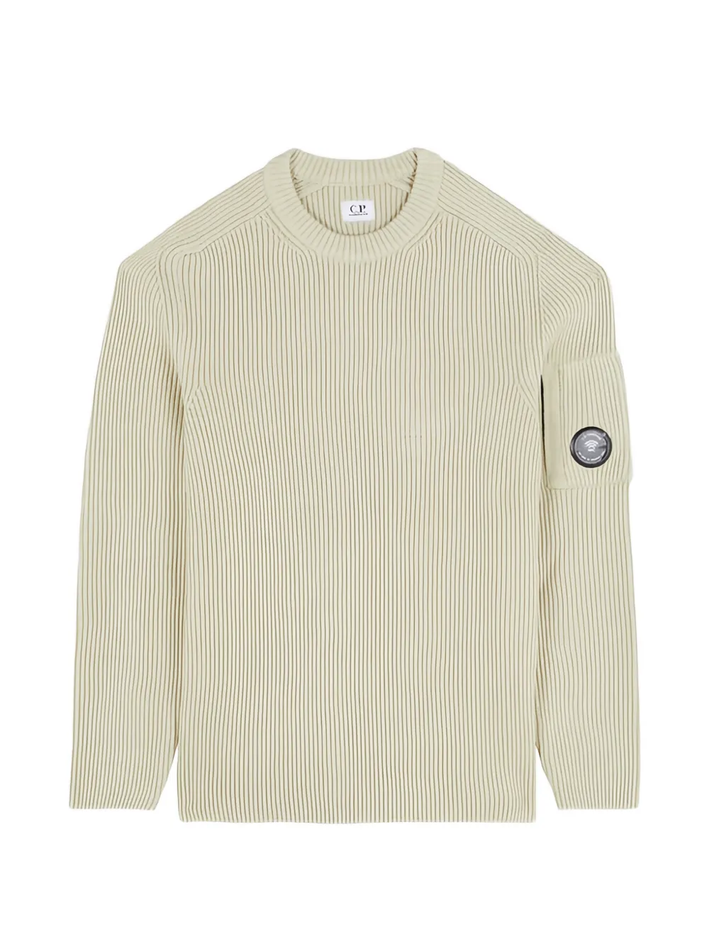 C.P. Company Lens-detail sweater - Nude