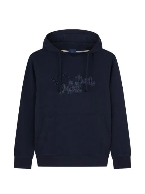 Paul & Shark logo-embroidered drawstring hoodie