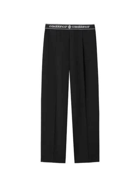 Casablanca pantalones de vestir con logo en la pretina