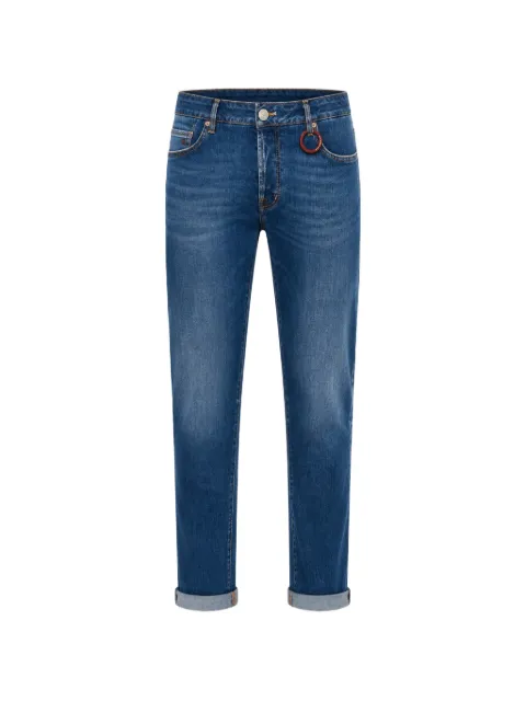 Sartoria Tramarossa BRANDO logo-patch whiskered jeans