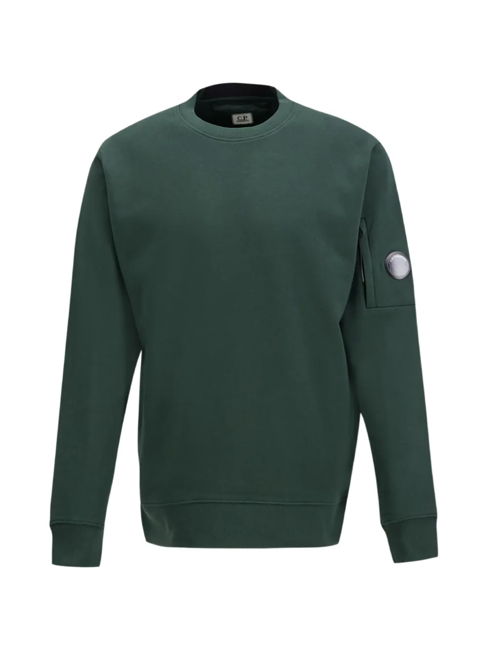 C.P. Company Lens-detail sleeve-pocket sweater - Verde