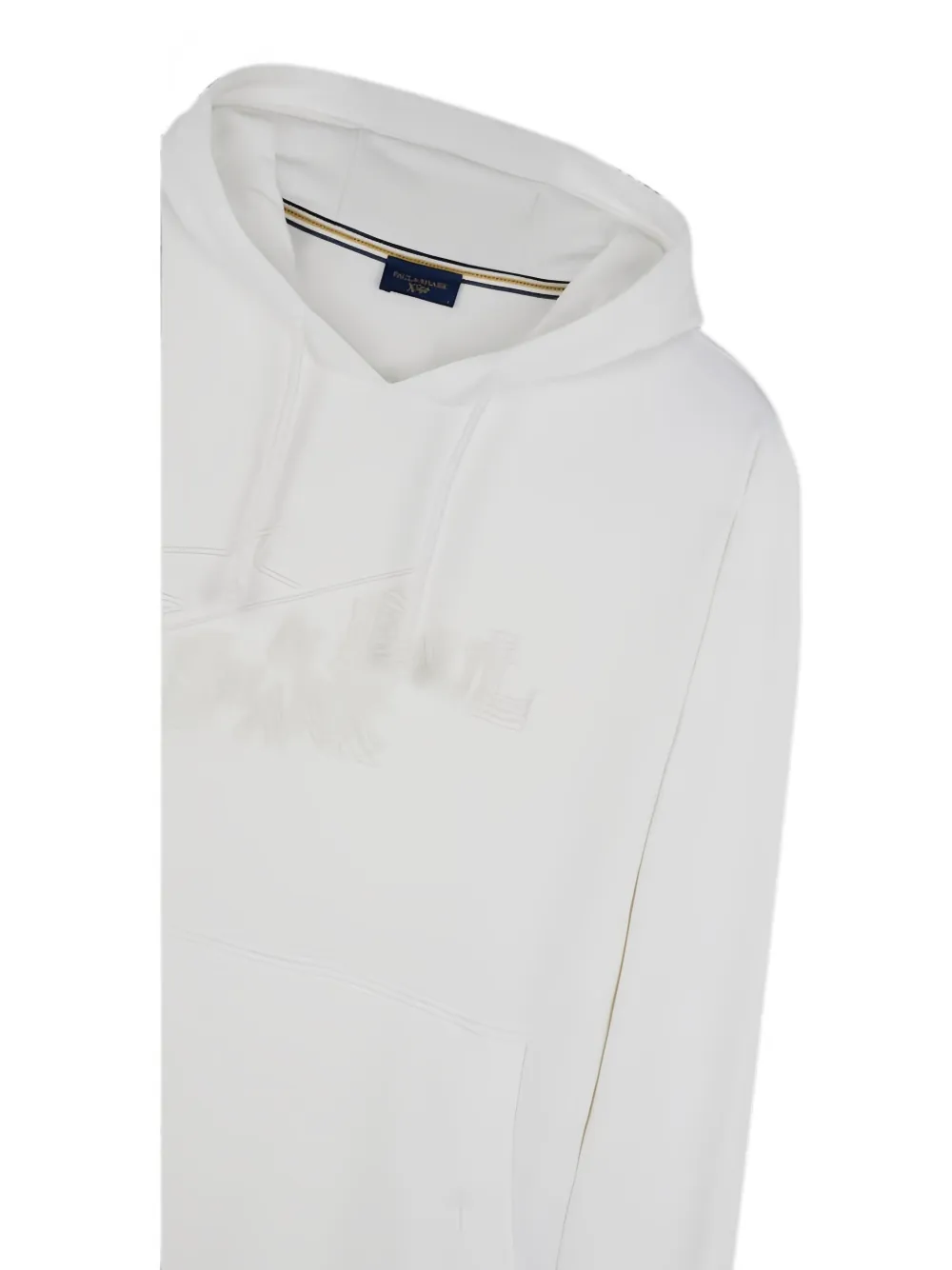 Paul & Shark Hoodie met geborduurd logo Wit