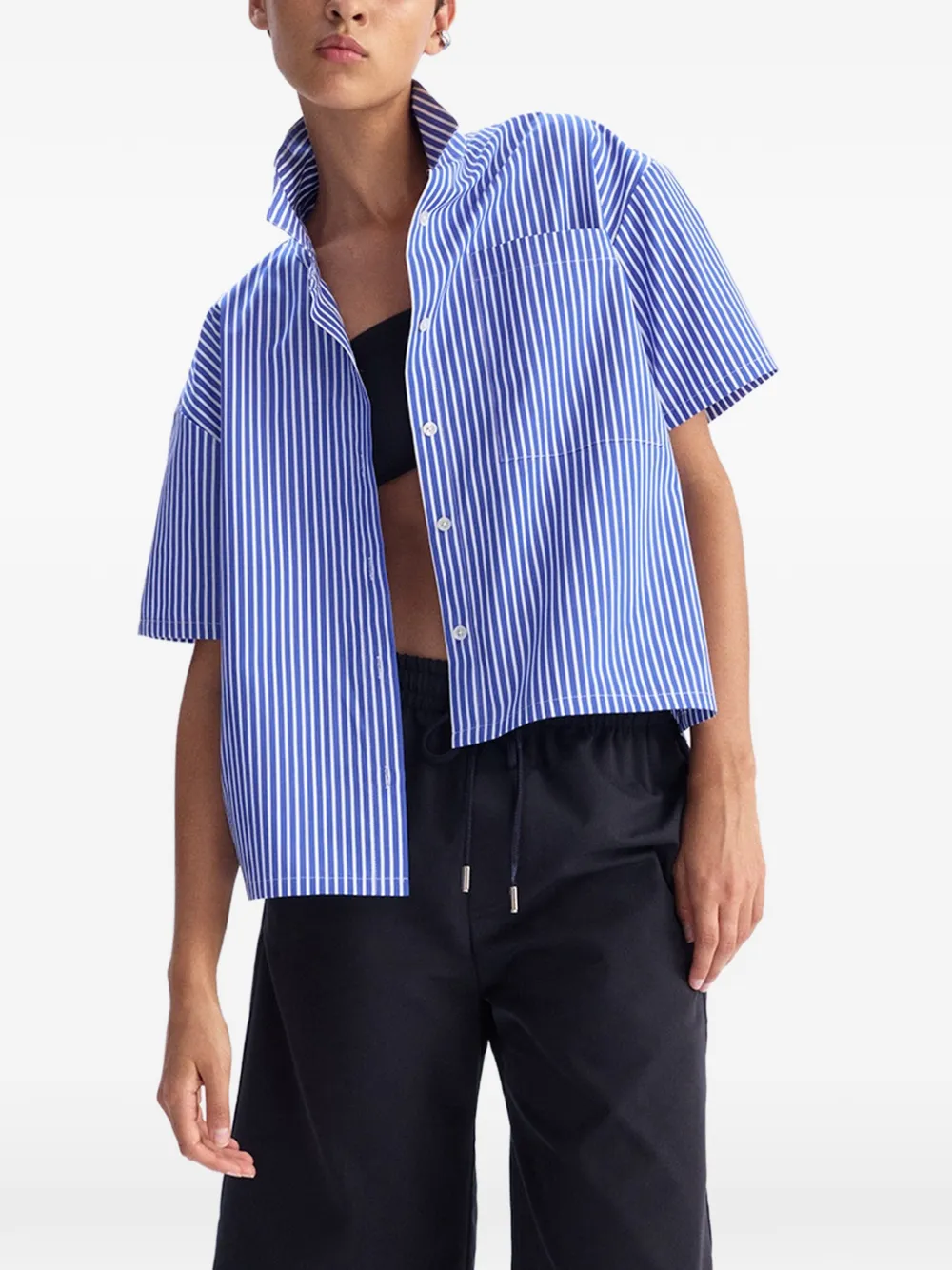 Arlo Mott Clark split-back shirt - Blau