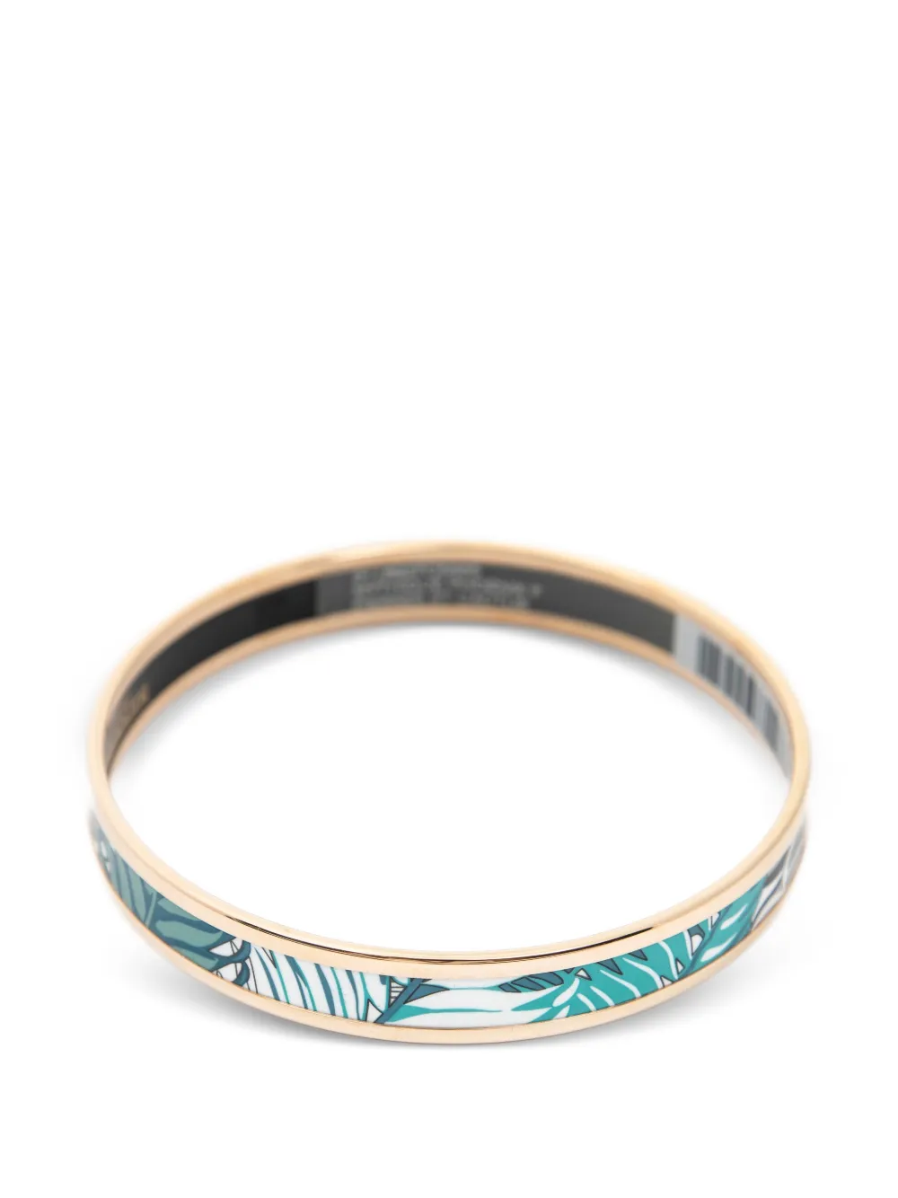 Hermès Pre-Owned leaf-print bangle - Gold