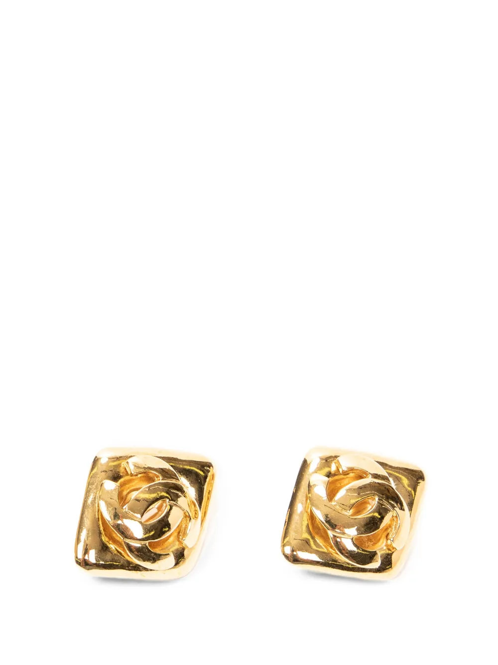 CHANEL Pre-Owned 1997 clip-on earrings - Gold