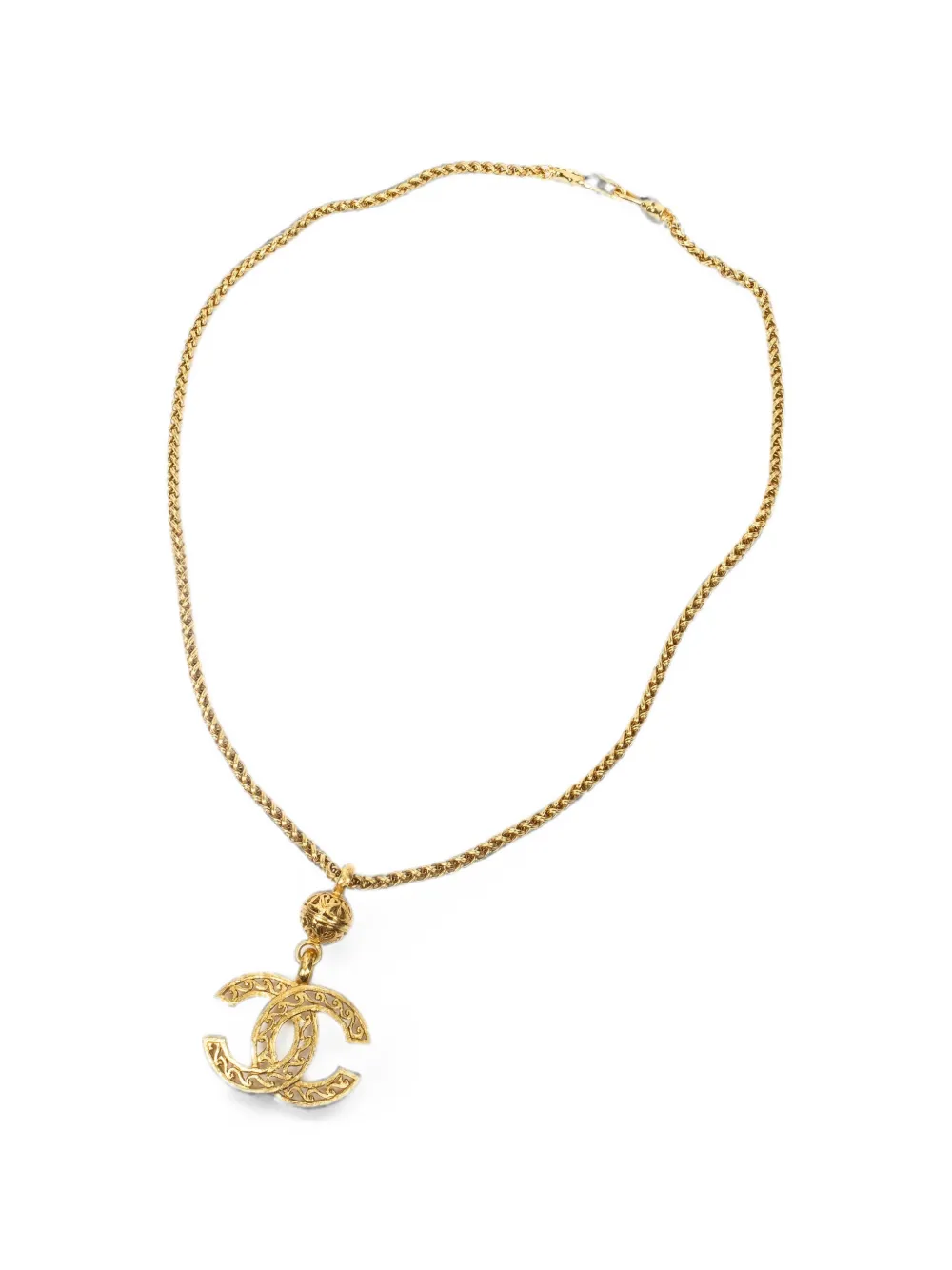 CHANEL Pre-Owned 1995 pendant necklace - Oro