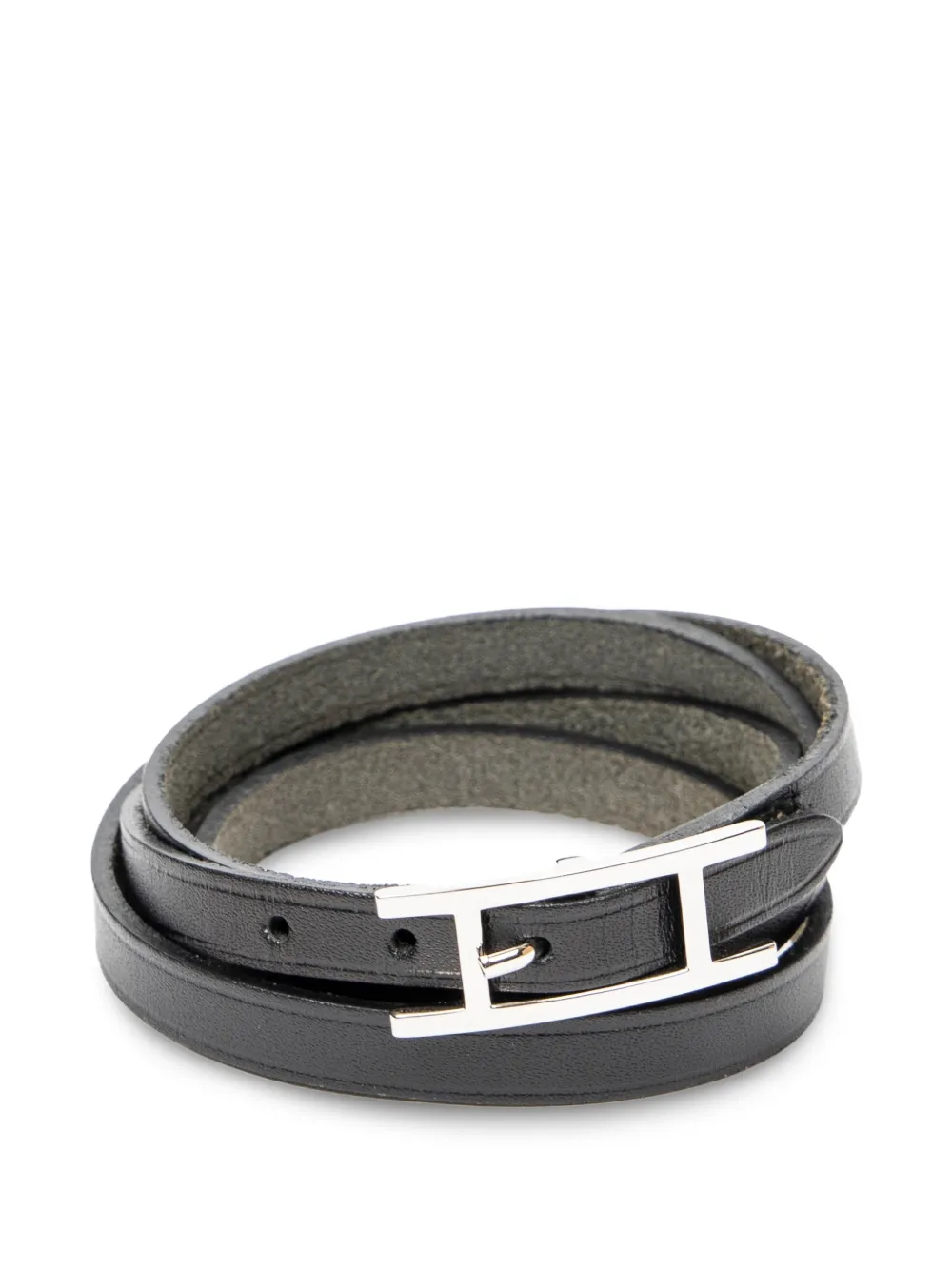 Hermès Pre-Owned Bracciale Behapi Triple Tour - Argento