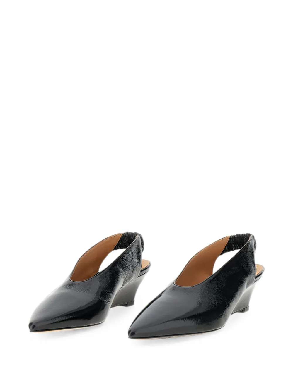 Odissi Pointed-toe Wedge Pumps In Black