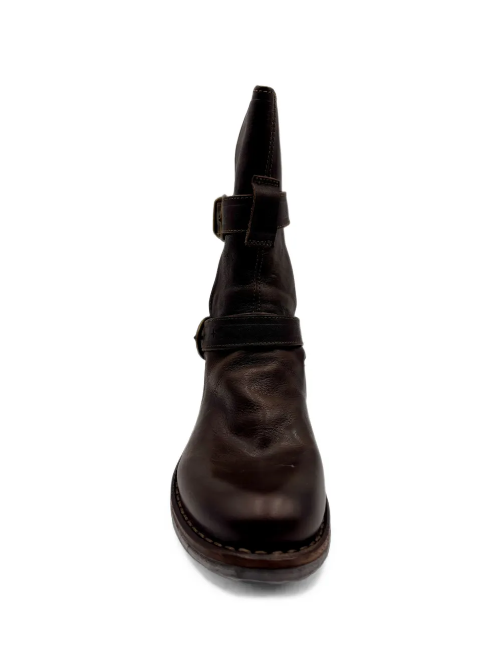 FIORENTINI + BAKER Cusna buckled leather boots Bruin