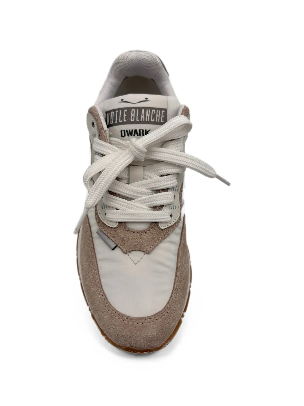 Voile Blanche Qwark sneakers met vlakken Beige