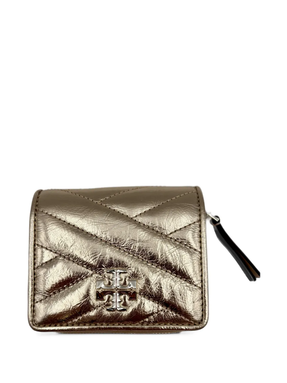 Tory Burch Kira portemonnee met chevron streep Goud