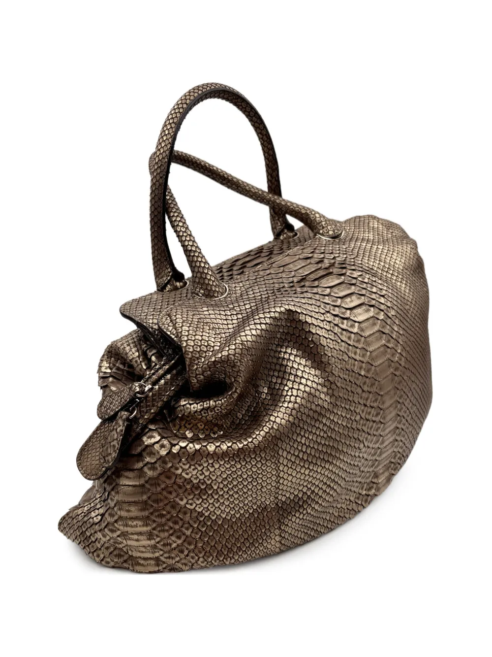 Zagliani python-effect shoulder bag