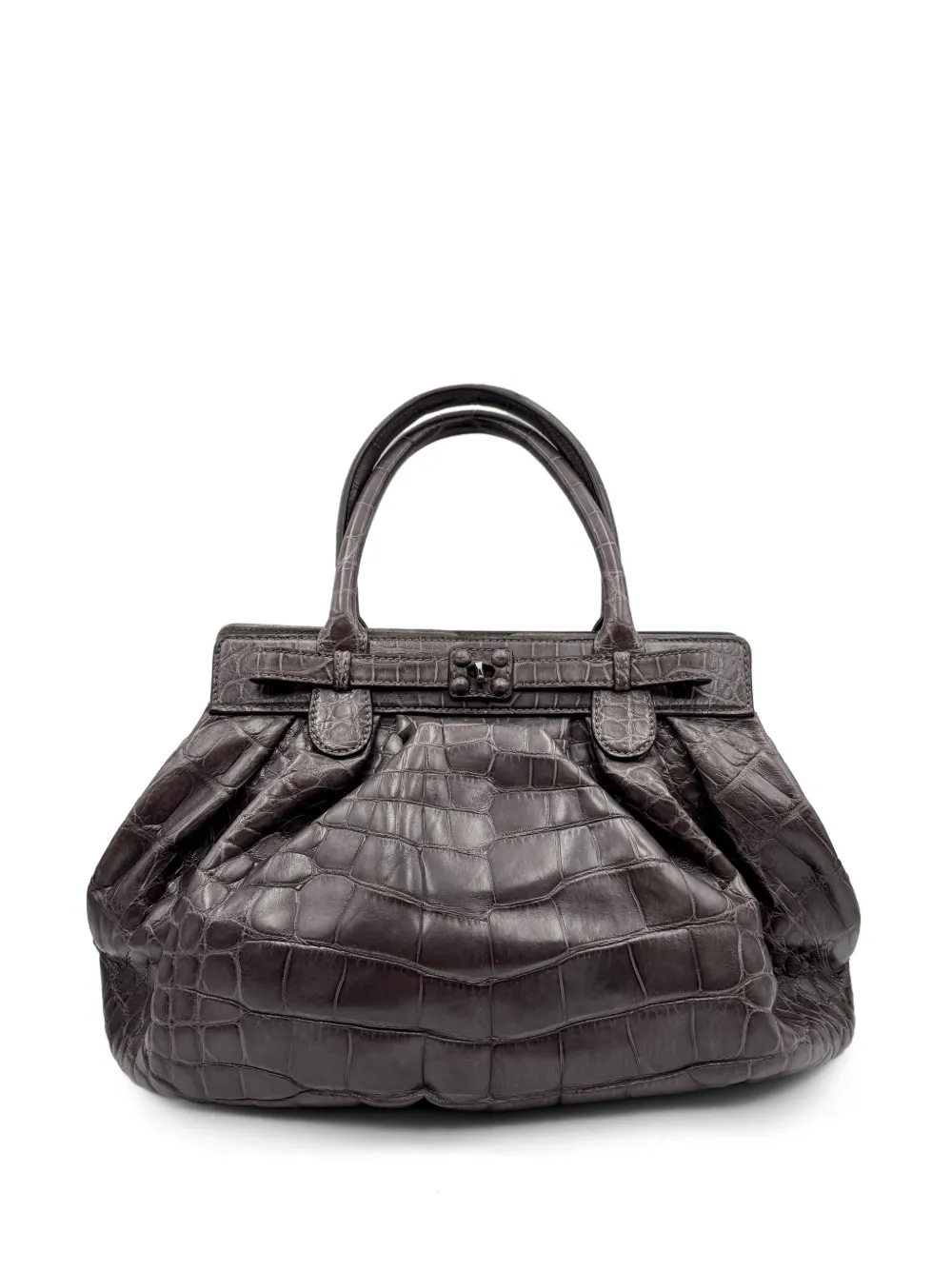 Zagliani crocodile-effect shoulder bag