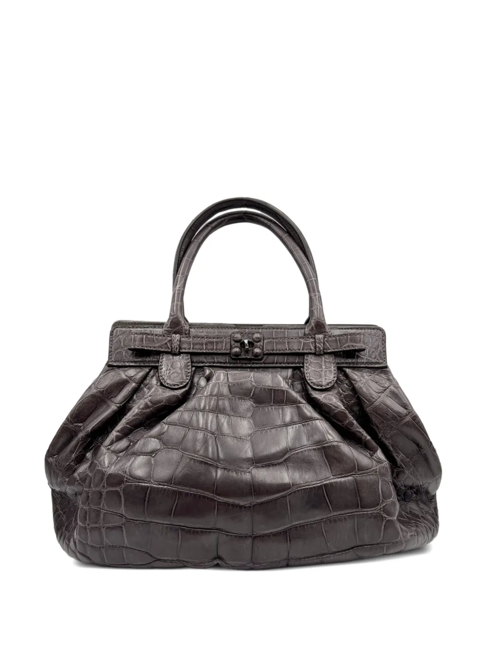 Zagliani crocodile-effect shoulder bag