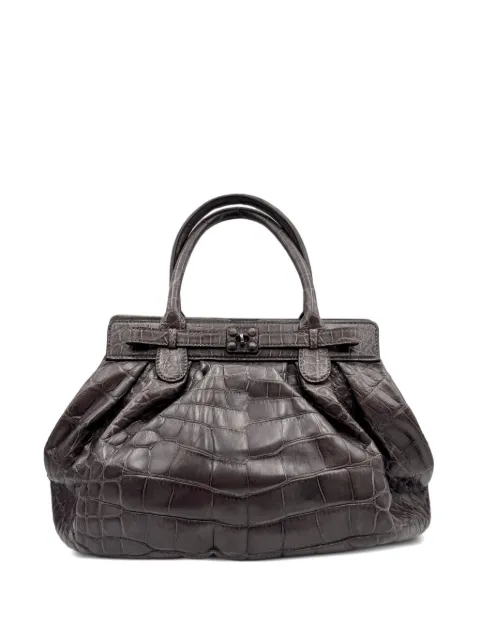 Zagliani crocodile-effect shoulder bag
