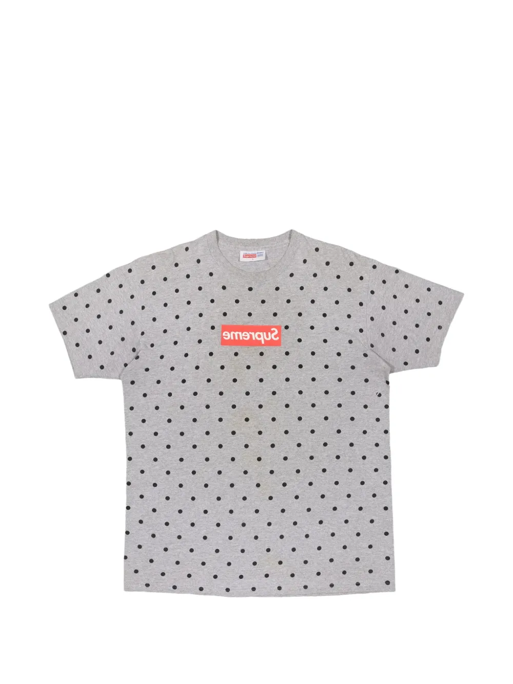Supreme x Comme des Garçons T-shirt a pois - Grigio