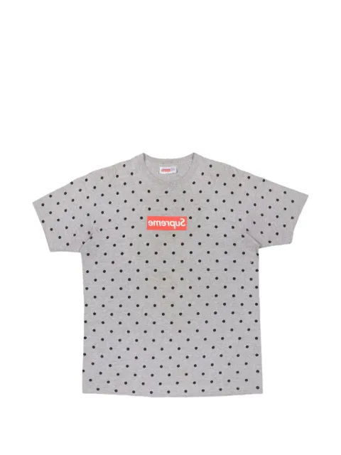 Supreme x omme Des Garçons Box Logo polka-dot T-shirt