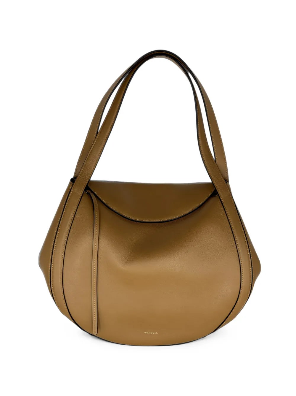 Wandler Lin leather shoulder bag Bruin