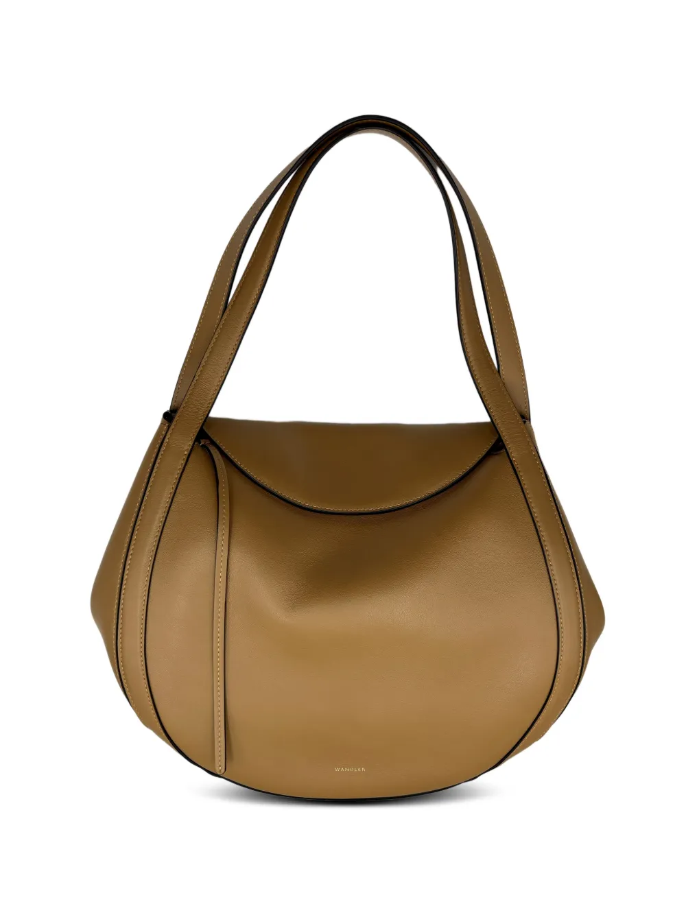 Wandler Lin leather shoulder bag - Brown