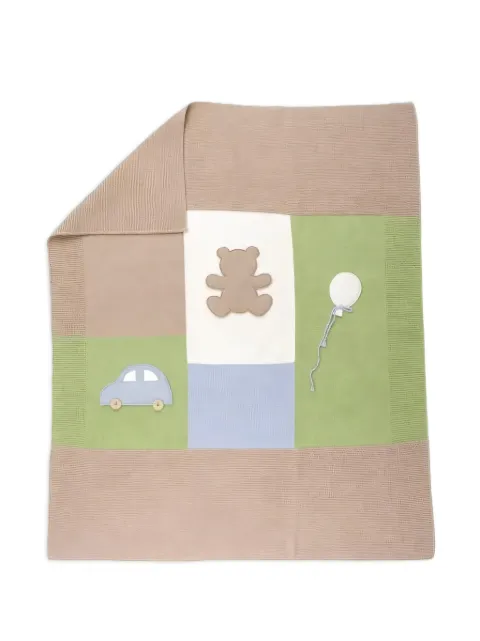 Colorichiari patchwork appliqué blanket