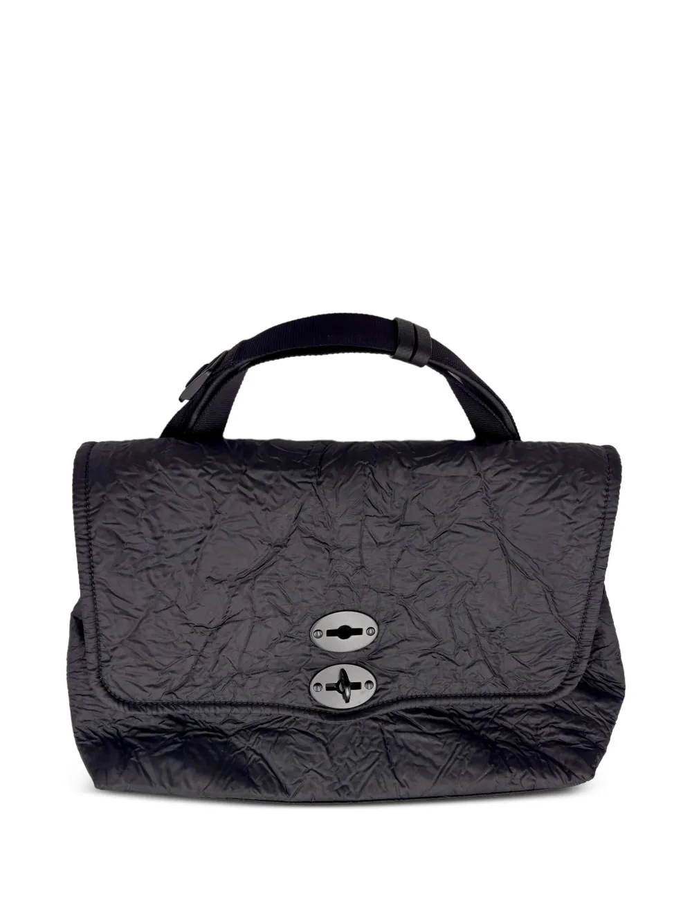 Zanellato Postina® crinkled-effect tote bag - Nero