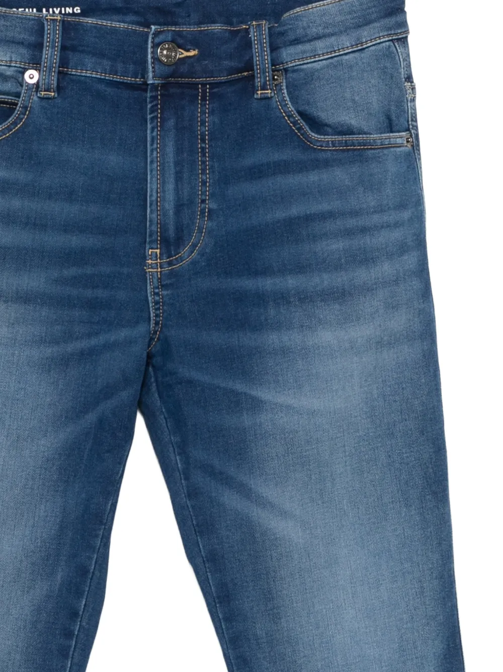 Diesel Kids Jeans met vervaagd effect en vijf zakken Blauw