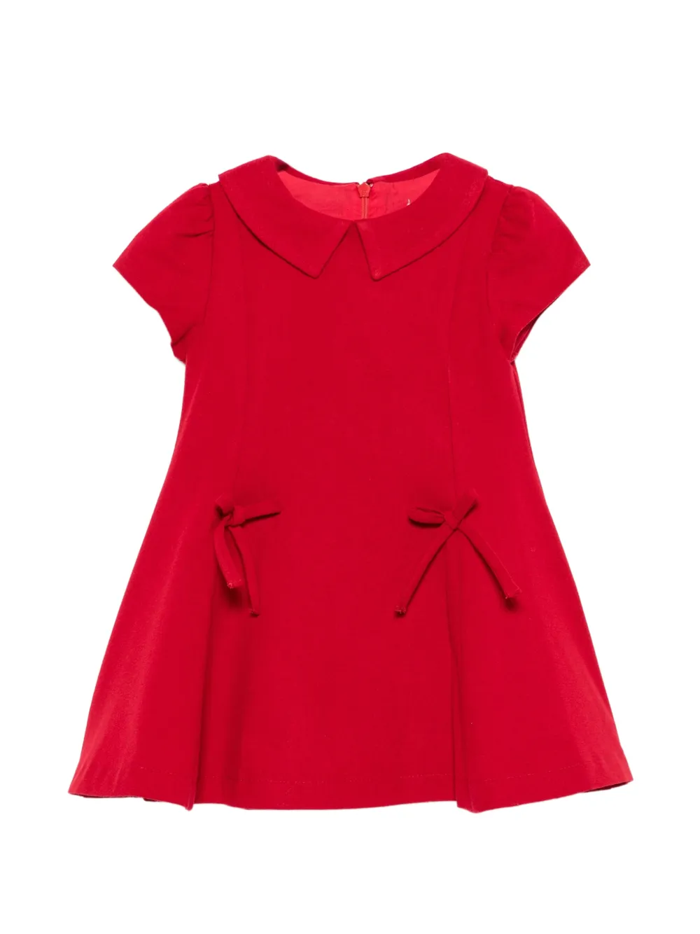 Patachou bow-detail dress - Rosso