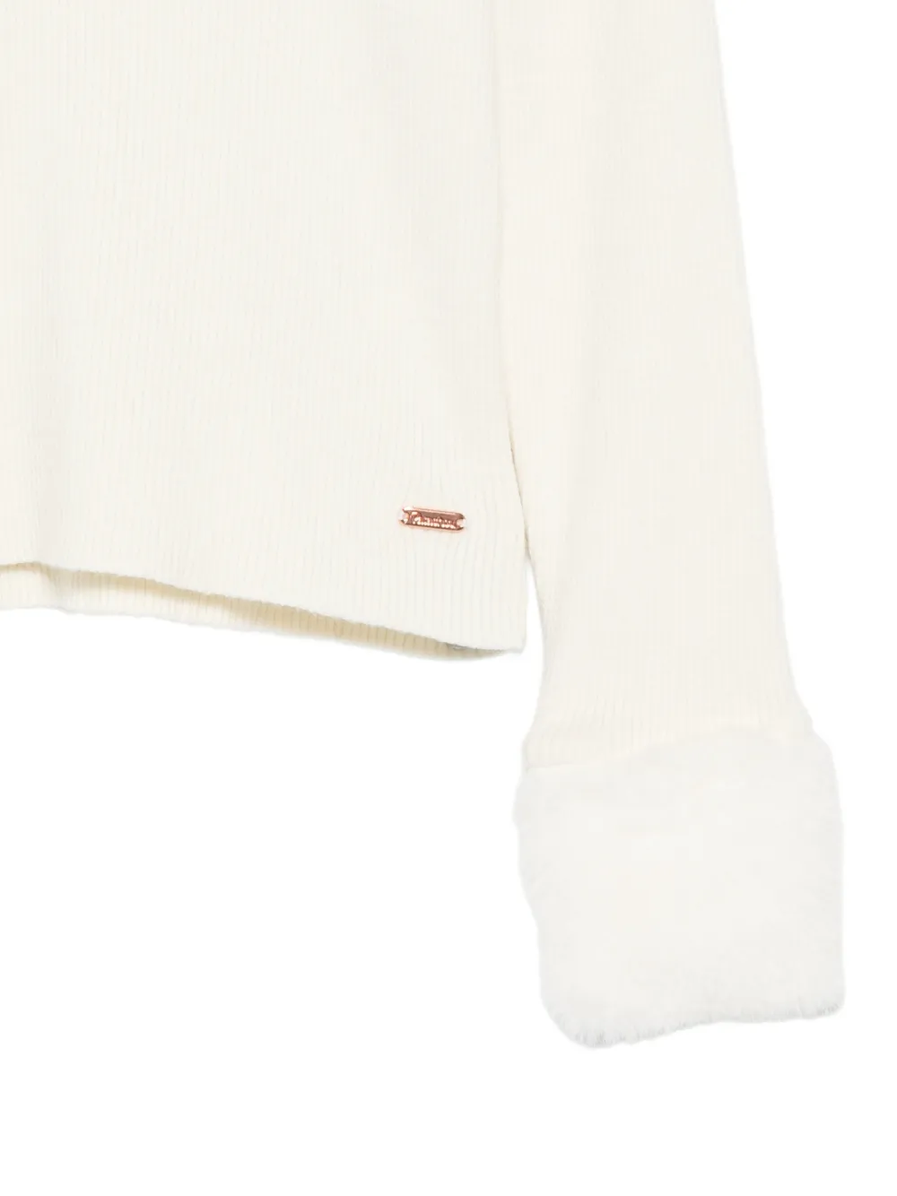 Patachou Trui met logopatch Beige
