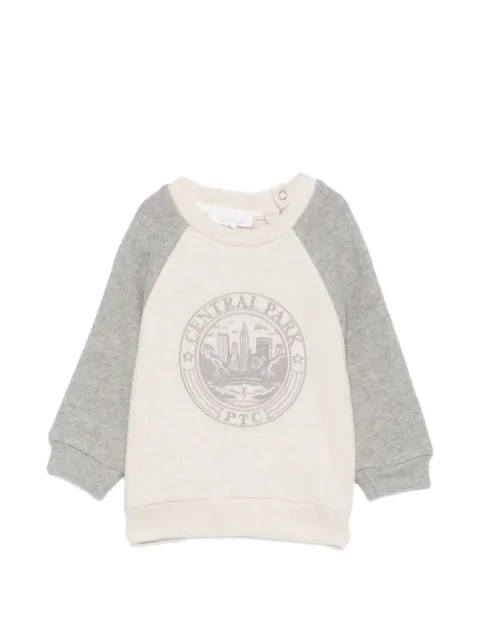 Patachou embroidered long-sleeve sweater