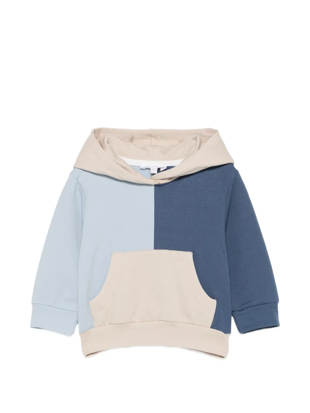 Patachou colour-block kangaroo-pocket hoodie - Bleu Patachou colour-block kangaroo-pocket hoodie - Bleu