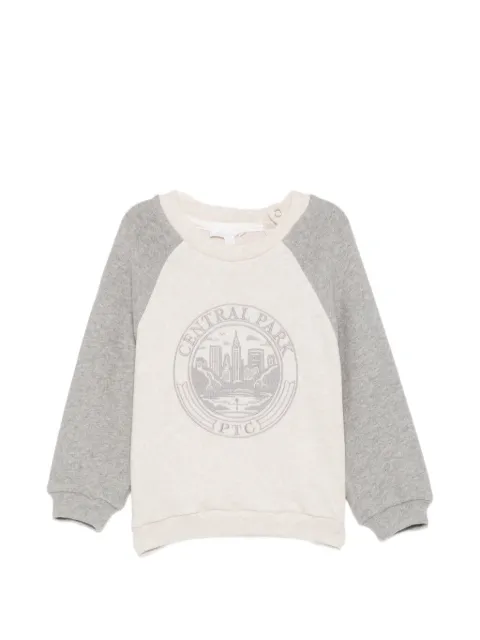 Patachou embroidered long-sleeve sweater