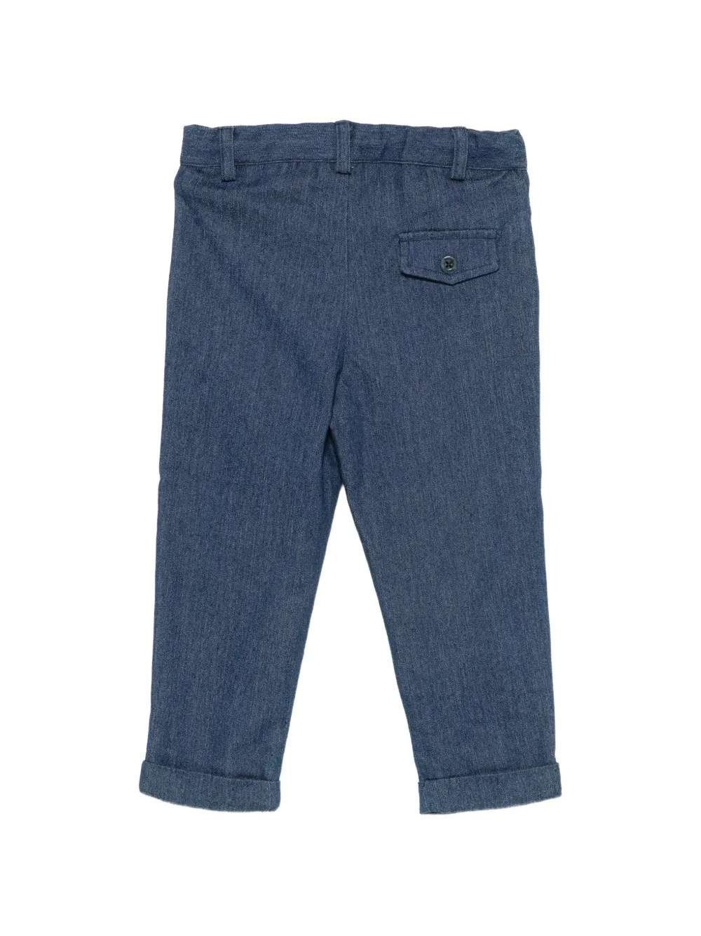 Patachou drawstring turned-up trousers Blauw