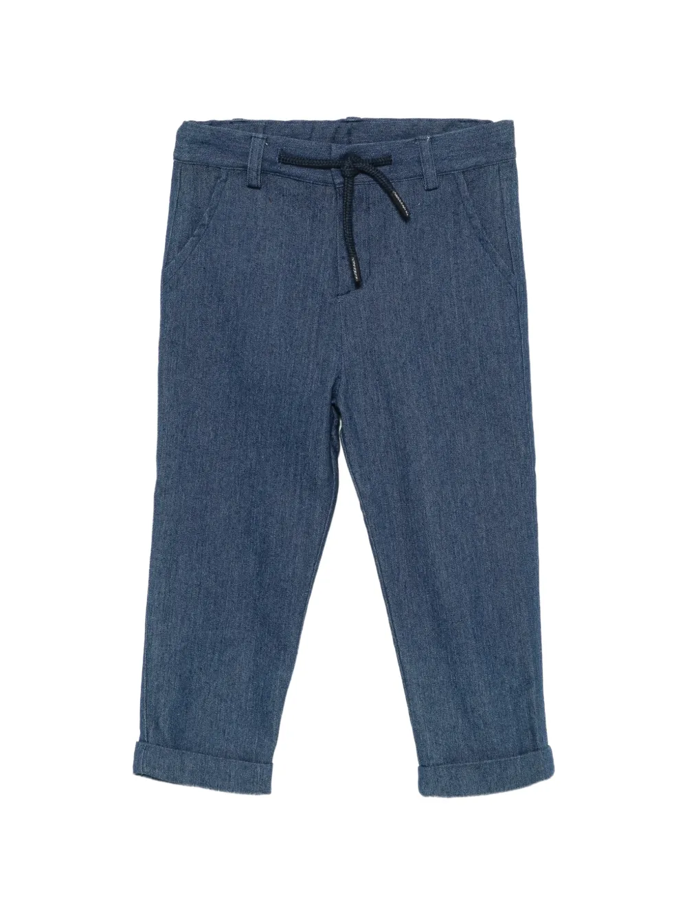 Patachou drawstring turned-up trousers - Bleu Patachou drawstring turned-up trousers - Bleu