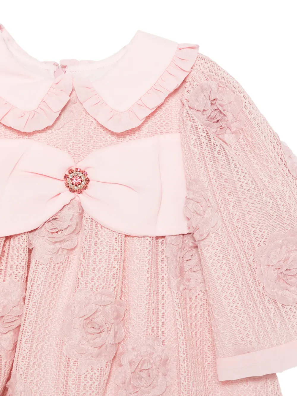 Patachou Jurk met bloemenpatch en strik Roze