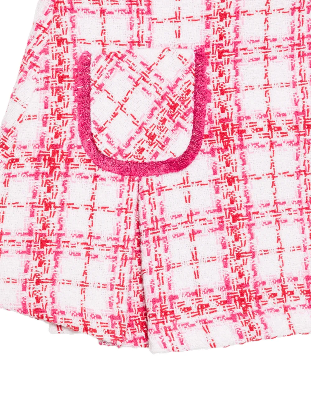 Patachou check-pattern pleated skirt Wit