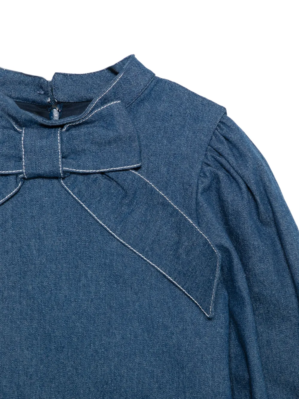 Patachou Jurk met ruches en strikdetail Blauw