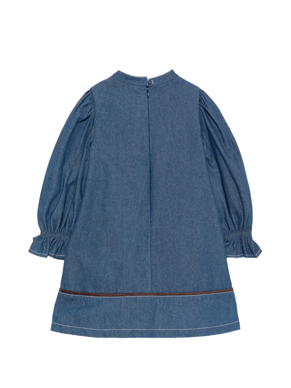 Patachou Jurk met ruches en strikdetail Blauw