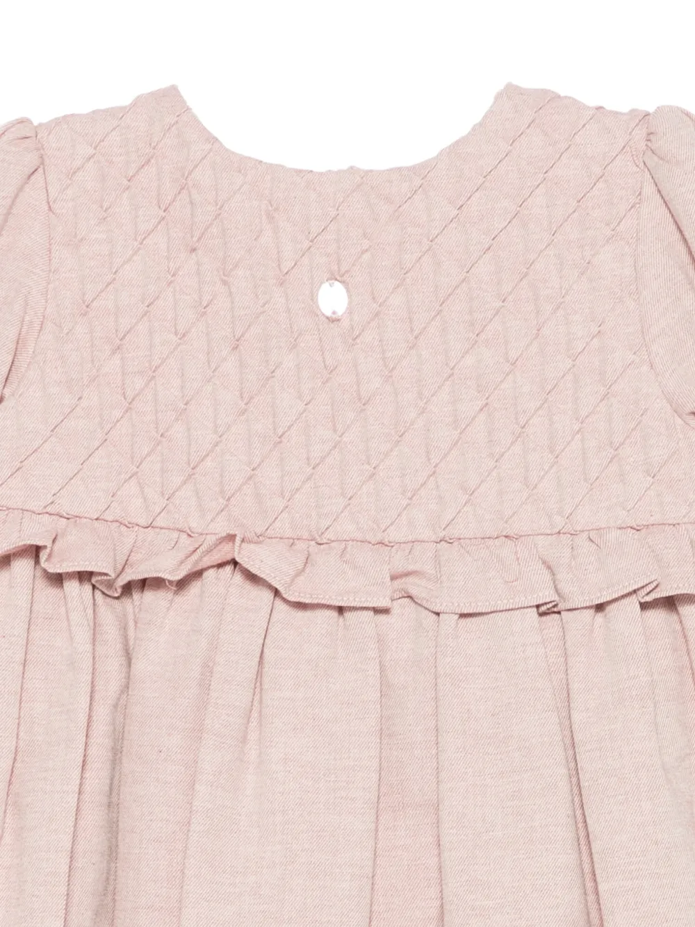Patachou Gesmockte jurk met ruches Roze