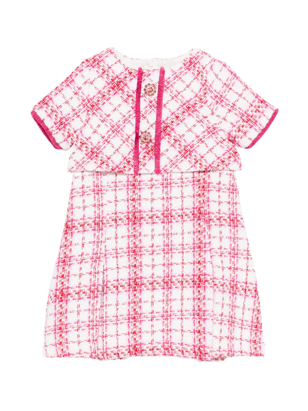 Patachou crew-neck dress - Rosa