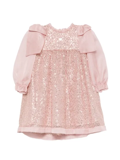 Patachou sequin-embellished bow-detail dress