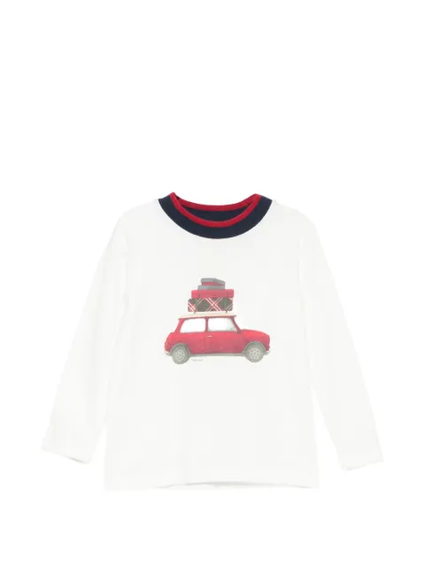 Patachou graphic-print long-sleeve T-shirt