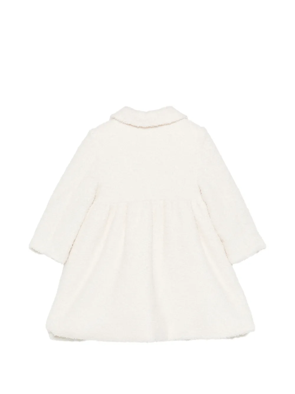 Patachou bow-detail faux-shearling jacket Beige