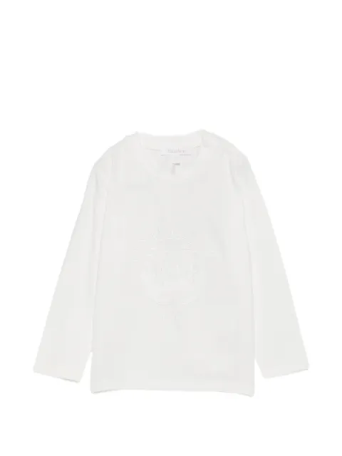 Patachou embroidered long-sleeve top