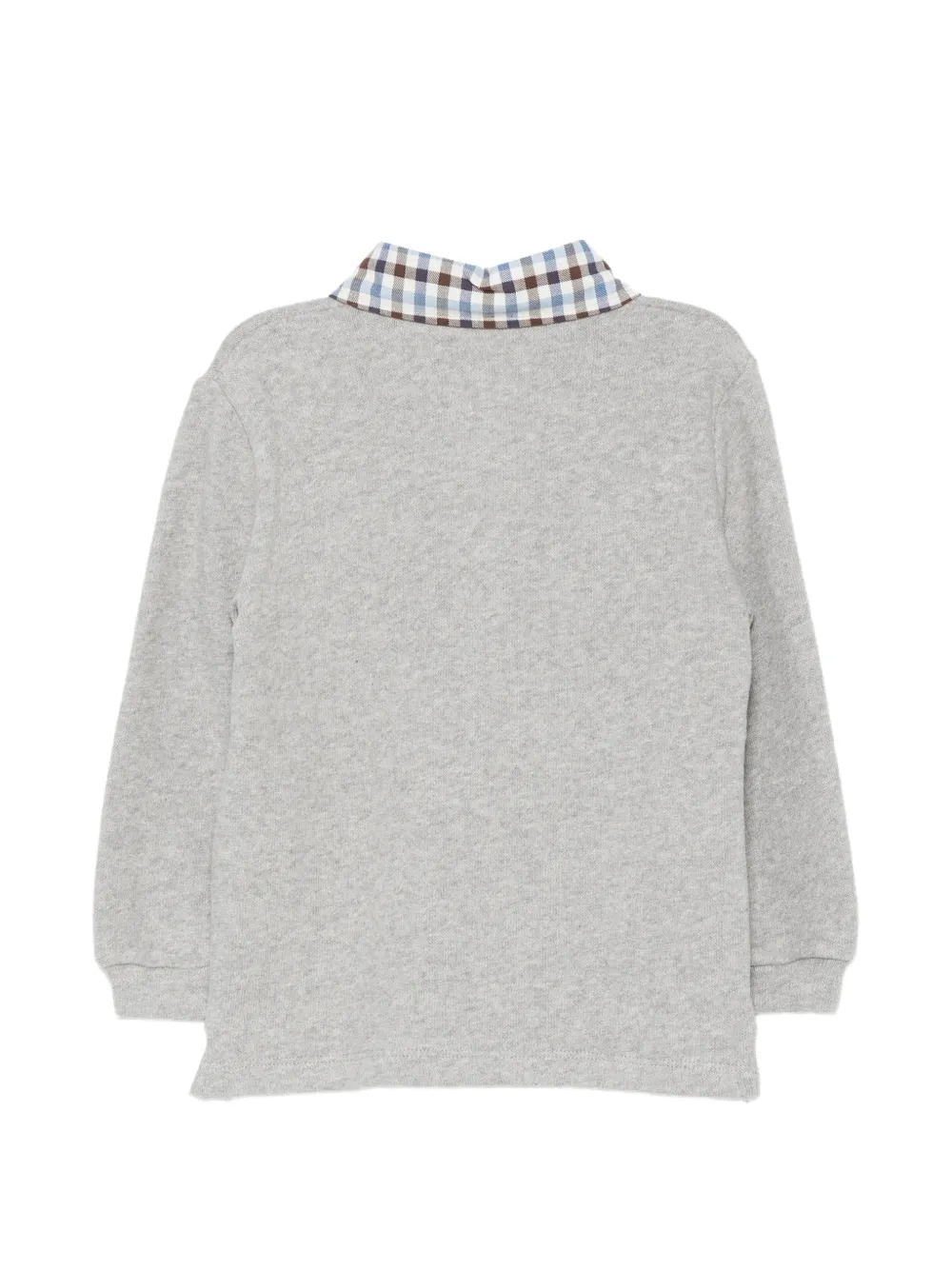Patachou Poloshirt met geruite kraag Grijs