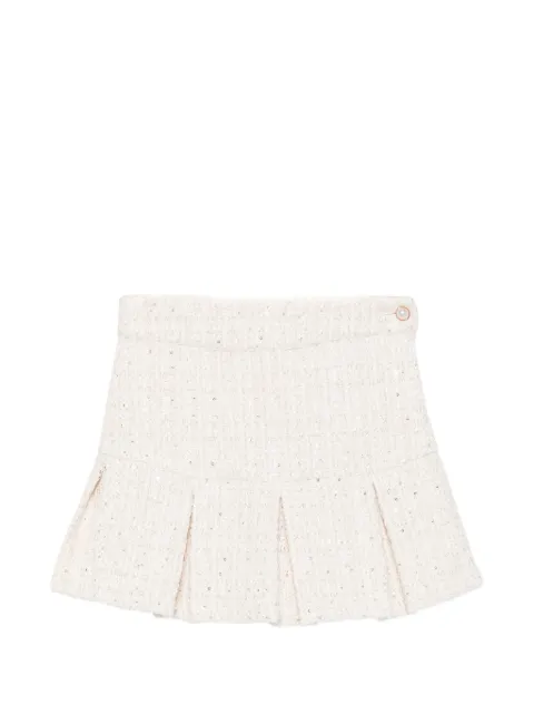 Patachou sequin-embellished pleated skirt